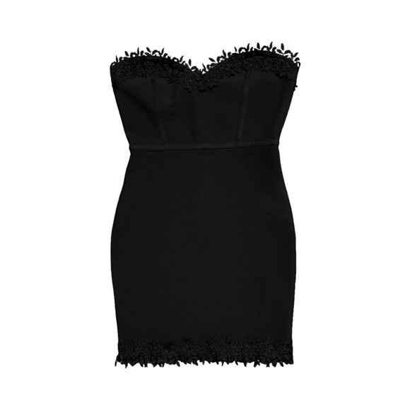 Goth Black Pretty Strapless Dress with zipper - Picture 10 of 10